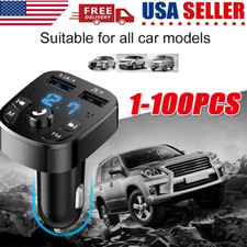 Bluetooth 5.0 Car Wireless FM Transmitter Adapter 2USB PD Charger Hands-Free Lot