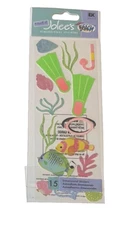 Snorkle~Fish~Shells~Ocean Plants~Touch of Jolee's Dimensional Scrapbook Stickers