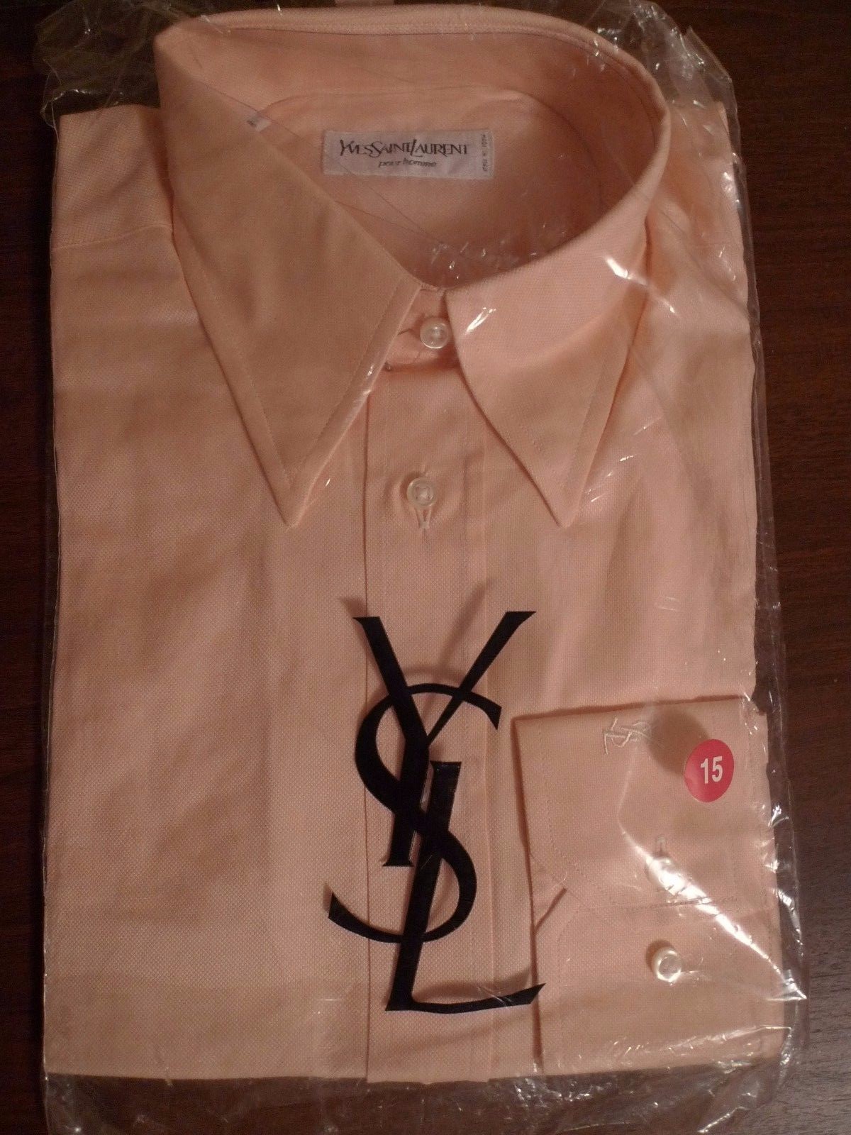 YVES SAINT LAURENT POUR HOMME CAMICIA UOMO PESCA ITALIA 38 15