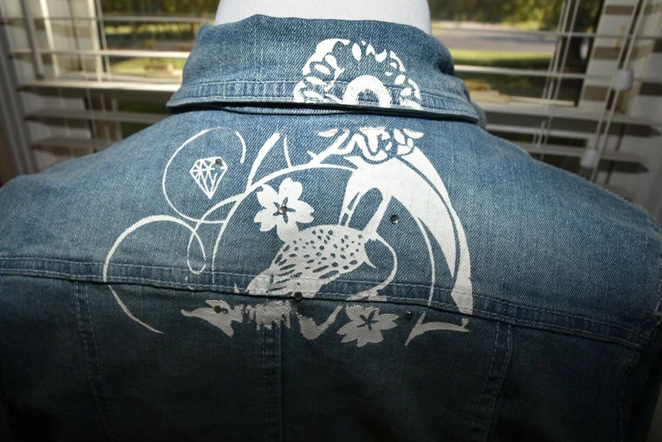 AKDMKS YOUTH GIRLS LARGE JEAN DENIM JACKET - Image 3 of 4