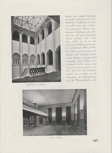 Übersee-Club in Hamburg ARTIKEL von 1926 Haus der Patriotischen Gesellschaft - 第 2/2 張圖片