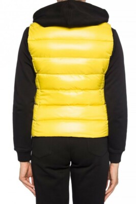 Moncler Woman's Ghany Yellow Puffer Vest X4203 Size Large | eBay