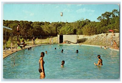 c1950's Methodist Kerrville Assembly Mt. Wesley Swimming Kerrville TX Postcard