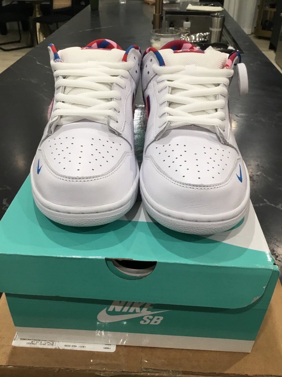 Nike SB Dunk Low OG QS Parra SIZE 11 CN4504 100 White Pink