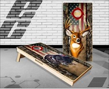 Wicked Wire Turkey Buck Cornhole Boards Bean Bag Toss Game