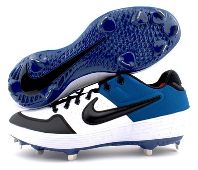 Nike Alpha Huarache Elite 2 Low Metal Baseball Cleats Blue White AJ6873-104  | eBay