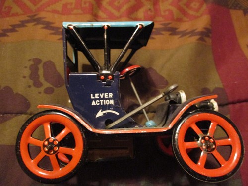 Vintage 1950s Trademark Modern Toys Tin Litho Lever Action Car Japan Excellent - Picture 6 of 8