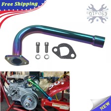 Upgrade Exhaust Pipe With Female Threaded For Predator 212cc 196cc Go Kart