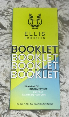 Ellis Brooklyn BOOKLET Fragrance Discovery Set 5 Samples Apres, Bee, Myth, Salt