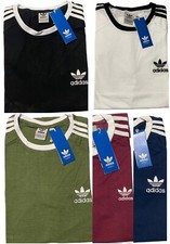 ADIDAS ORIGINALS EMBROIDERED LOGO SHORT SLEEVE CREW NECK T-SHIRT
