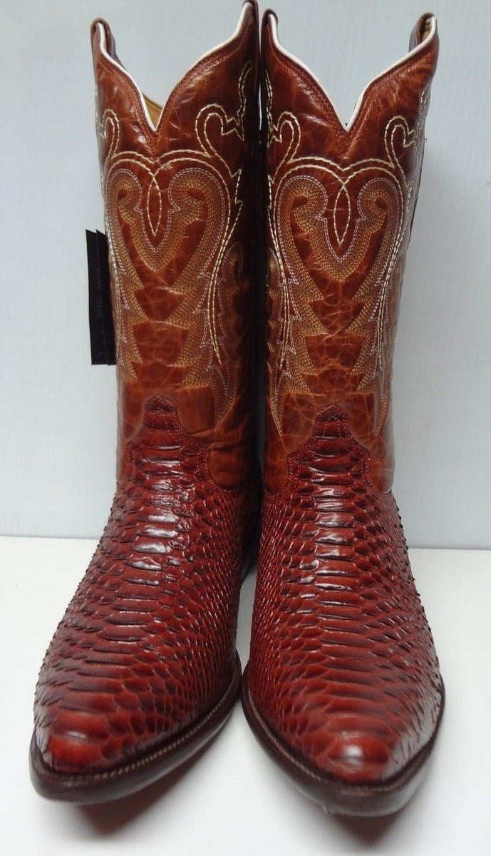 ROPER Bottes de cowboy hors de vue en cuir marron clair/blanc pour homme, Beige chaud, 11