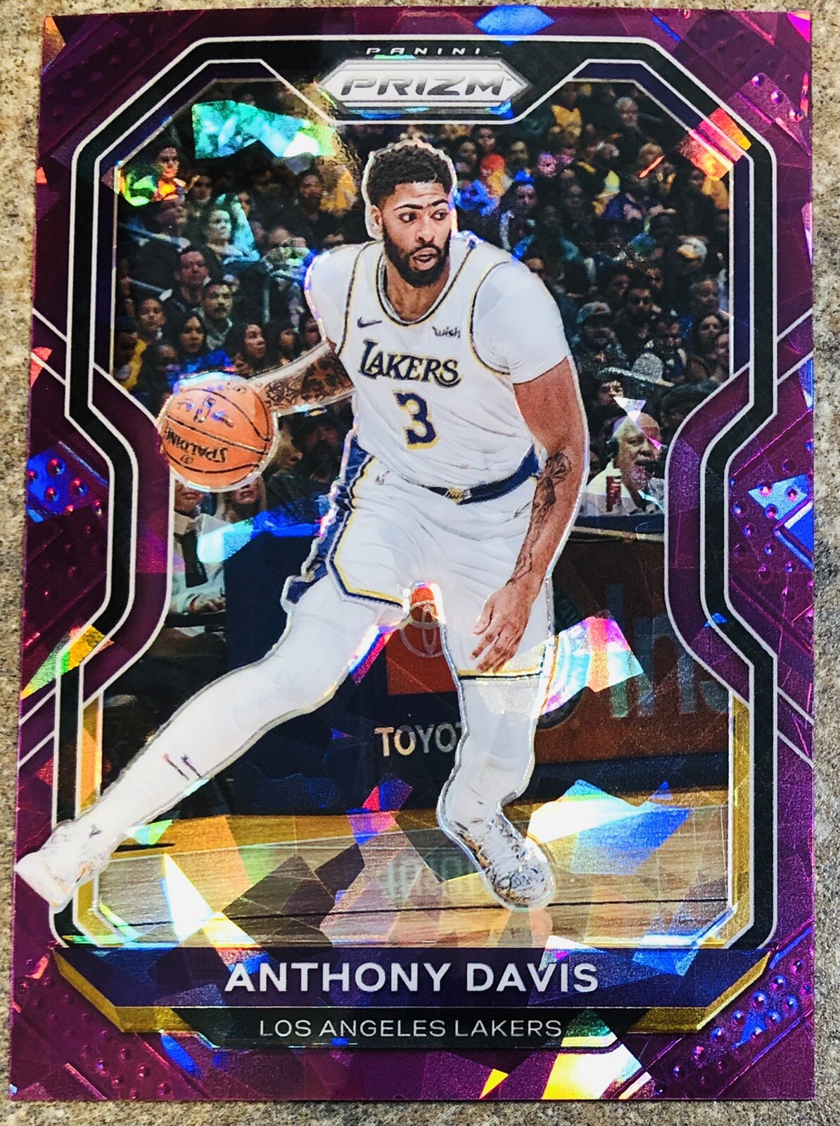 2020-21 Prizm Anthony Davis Purple Cracked Ice /175