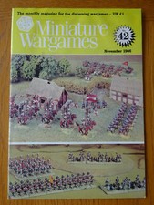 Miniature Wargames magazine, Numer #42, November 1986, good preowned condition