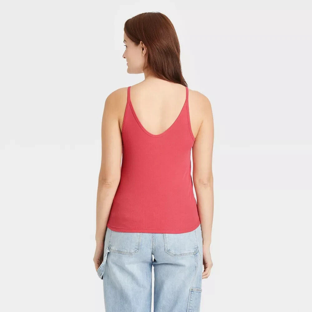 Universal Thread Women's Slim Fit Camisole Tank Top Red Size Universal Thread Women's Slim Fit Camisole Tank Top Red Size