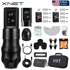 Beginner Tattoo Kit Machine Gun 40 Cartridge Power supply needles Tattoo Artist