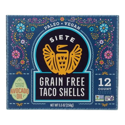 Siete - Taco Shells Grain Free - Case of 12 - 5.5 OZ