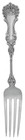 Gorham Whiting Pompadour Pattern Sterling Silver Place fork 7 3/4