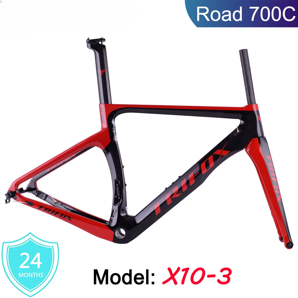 Carbon Fiber Road Bike Frameset Disc Brake Frame Fork Headset Seatpost Clamp