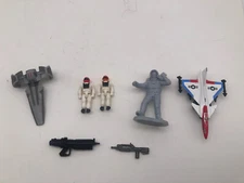 Lot of vintage action figures(Astronauts,Pilots,Plane,Spaceship,guns)