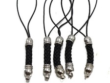 20 pcs Black Braided Lanyard Cords Strap Lariat Mobile Phone KeyRing Dangle