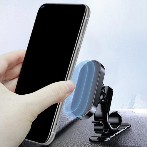 Compact Magnetic Car Phone Holder for Dashboard Rotatable Fits All Smartphones - Zdjęcie 3 z 12