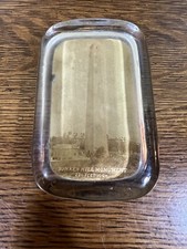 Antique Glass Paperweight Bunker Hill Monument  #8