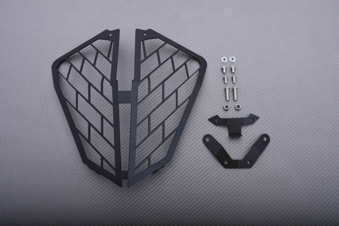 Grille de phare KTM 790 Adventure LC8 protection premium en acier noir