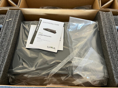 Luxul PDU-08 Power Distribution Unit NEW 8 controlled outlets 9 total