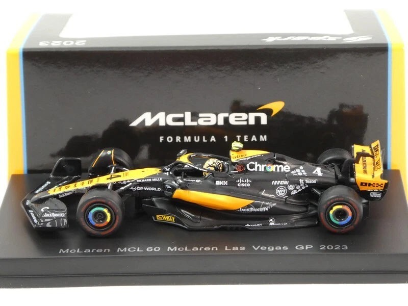 Spark F1 Mclaren MCL60 #4 Lando Norris Las Vegas GP 2023 1/64 Y360 - Immagine 2 di 4