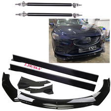Front Bumper Lip Spoiler Diffuser Side Skirt Splitter Rear For Mazda 3 6 V