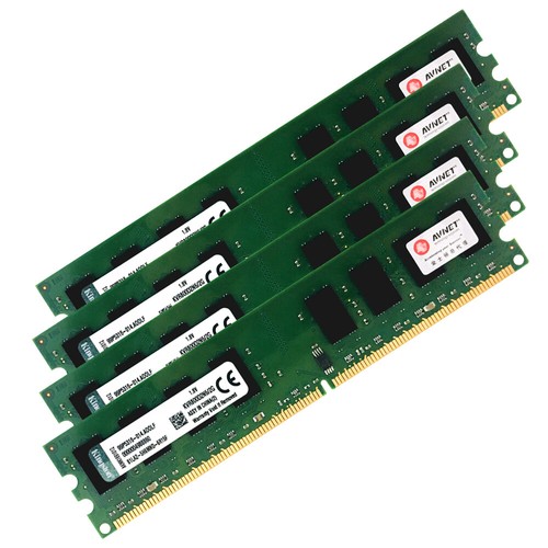 2x Barrettes RAM 2GB DDR2 800MHz (PC2-6400) - Marque Kingston Modèle KVR800D2N6/2G - Pour Desktop - Garantie à Vie