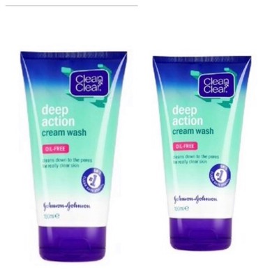 clean & clear deep action cream wash 150ml