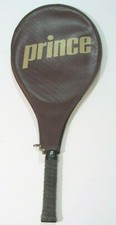 Prince Force 3 Burst AirZone Grip Tennis Racket Black/White vintage brown cover