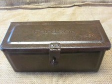 Vintage Fordson Tractor Toolbox Antique Old Iron Tool Box Farm Equipment 10158