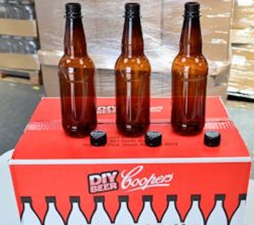 Coopers 500ml PET Bottles, 24 Pack + Caps for Home Brewing, Beer, Lager, Cider