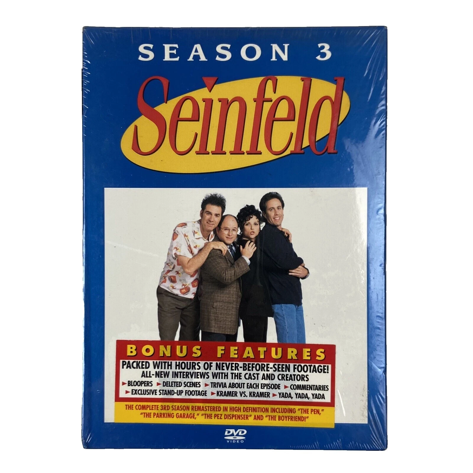 Фильмы на дисках DVD и Blu-ray Seinfeld 3 Season