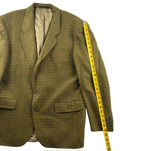 VTG Pierre Cardin Men's Wool Tweed Houndstooth Blazer Jacket Brown • 44R (US) - Picture 6 of 8