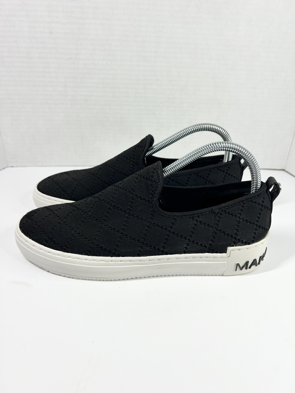 Marc Fisher Black/White Deyla Slip On Sneakers Women's Casual Shoes Size 8M