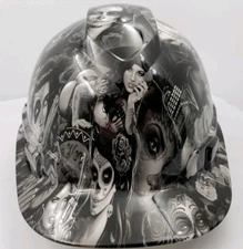  Cap Hard Hat custom hydro dipped , OSHA approved TATTOO BABES NEW 