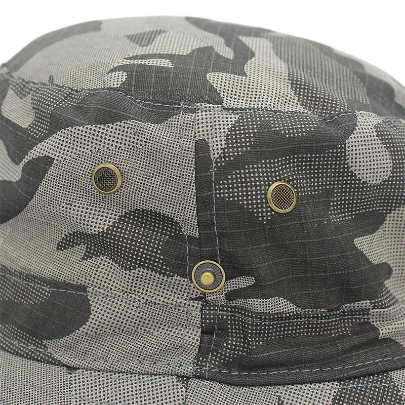Sombrero táctico camuflaje Boonie ejército militar caza exterior gorra para el sol sombreros Foto 4 de 4