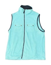 Chaps Womens Fleece Gilet Uk 18 Xl Blue Polyester Ah06