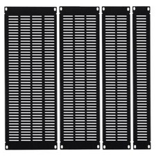 19" Mesh/Vented Rack Blanking Panel/Plate Space 1/2/3/4U Steel Rack Gear Cases
