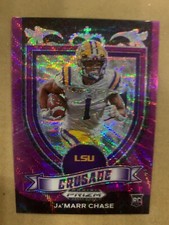 JA'MARR CHASE 2021 PRIZM DRAFT PURPLE WAVE #162 ROOKIE CARD CINCINNATI BENGALS