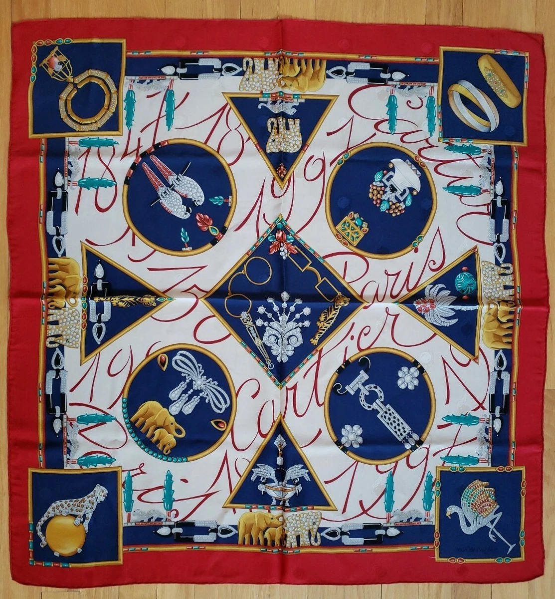 Cartier silk scarf new arrivals