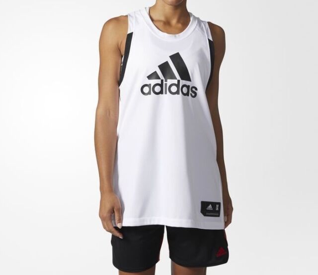adidas Basketball Jersey Women's White L for sale online | eBay