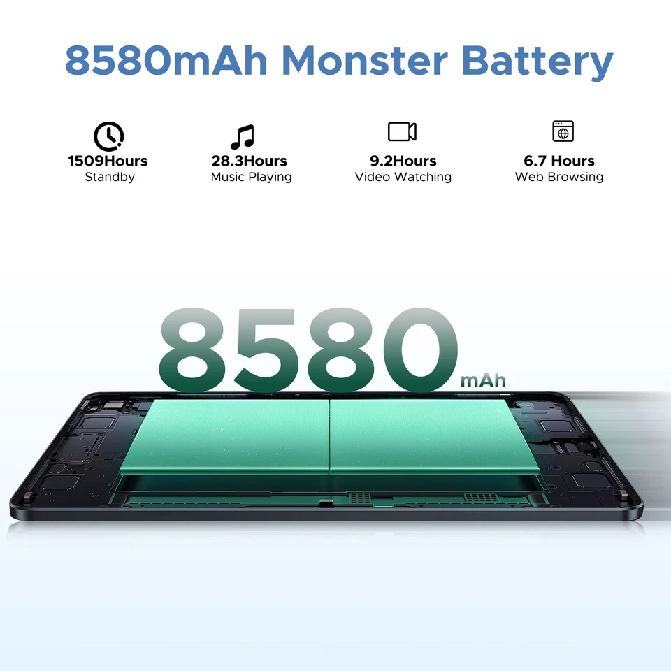 DOOGEE U11 PRO Android 15 Tablet 11 Inch, 30GB +256GB/2TB, 8580mAh 90Hz Screen - Image 3 of 4