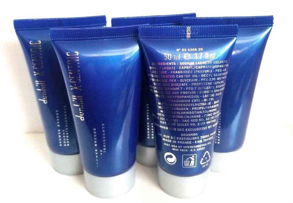 5 tubes Dunhill X-Centric by Alfred Dunhill for Men Shower Breeze Gel 1.7 fl oz - Image 2 of 3