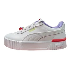 Little Kid's Puma Carina 2.0 Pearls Puma White-Cool Cucumber (398478 01)