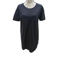 UO -1675 Truly Deeply Womens Black T-Shirt Dress Short Sleeve Casual Mini Dress