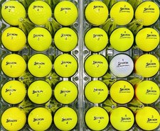 30 4/5A Srixon Q-Star Tour Mix Divide / Yellow Used Golf Balls Near Mint 2088